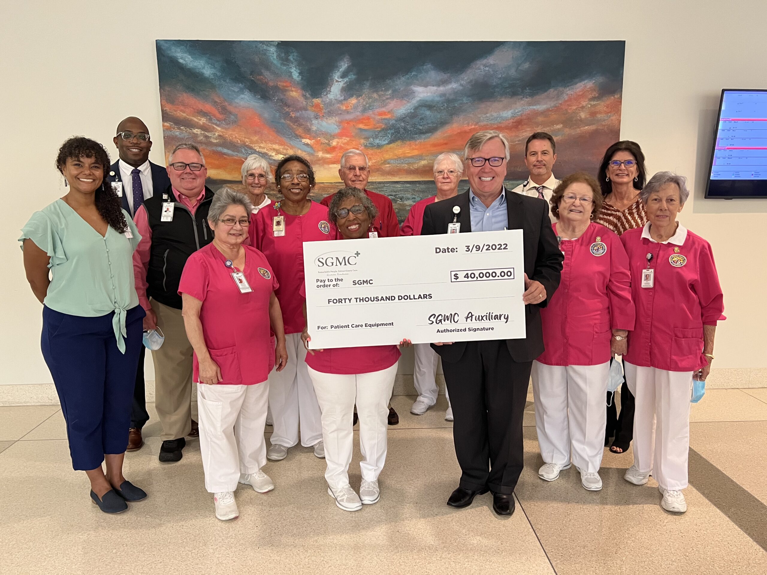 SGMC Volunteer Auxiliary Check Presentation